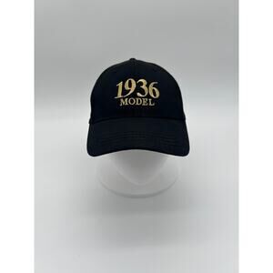 Model 1936 Black Ball Cap Hat Grandpa Fun Age Adjustable Baseball Novelty